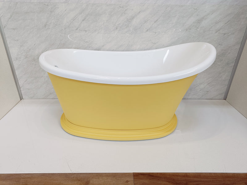 Jean Small Single Ended freestanding Bath - 1350 - Standard White or Painted Variants