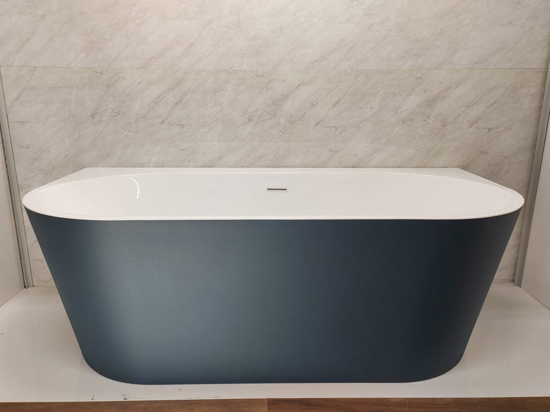 Grace Freestanding Back to Wall Bath - 1700 - Standard White or Painted Variants