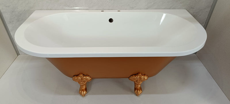 Hyde 1700mm Traditional Roll Top Freestanding Back-To-Wall Bath