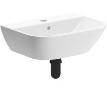 Askham 450mm Cloakroom Basin and Matt Black Bottle Trap