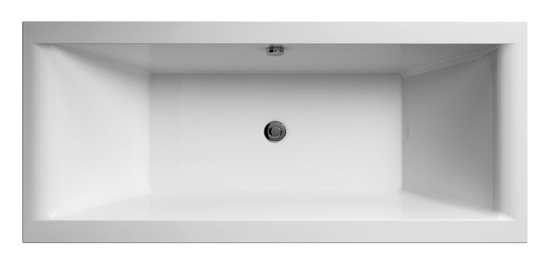 Whirlpool 1700 x 700 Square Double End Bath 8 Jets