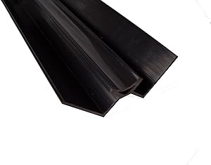 Black ABS Internal Corner Trim for 10mm PVC Wall Panels