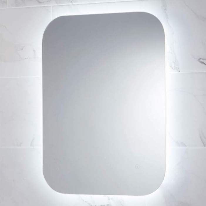 Aura LED Mirror 700 x 500mm with Shaving Socket and Demister Colour Changing - Leeds Clearance Bathrooms