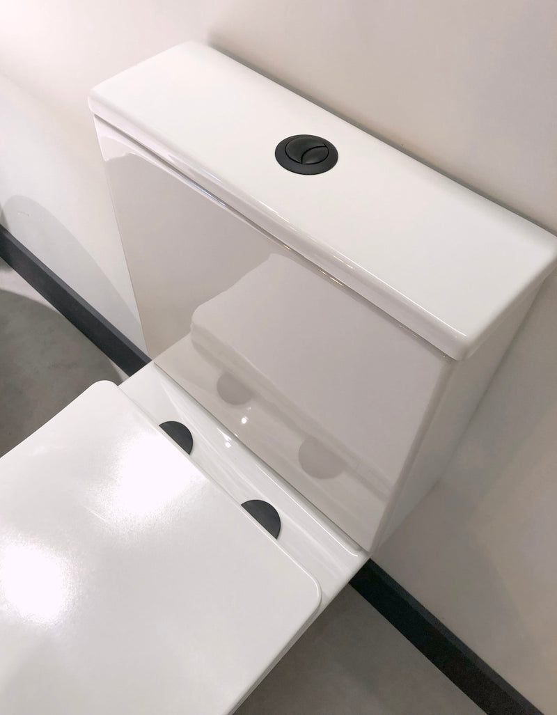 Belini Rimless Open Back Close Coupled Toilet And Soft Close Seat