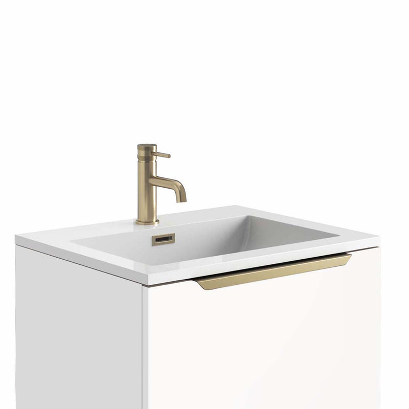 Ambience 600mm Brass Frame, Handle and Overflow Insert for 600mm Vanity Unit