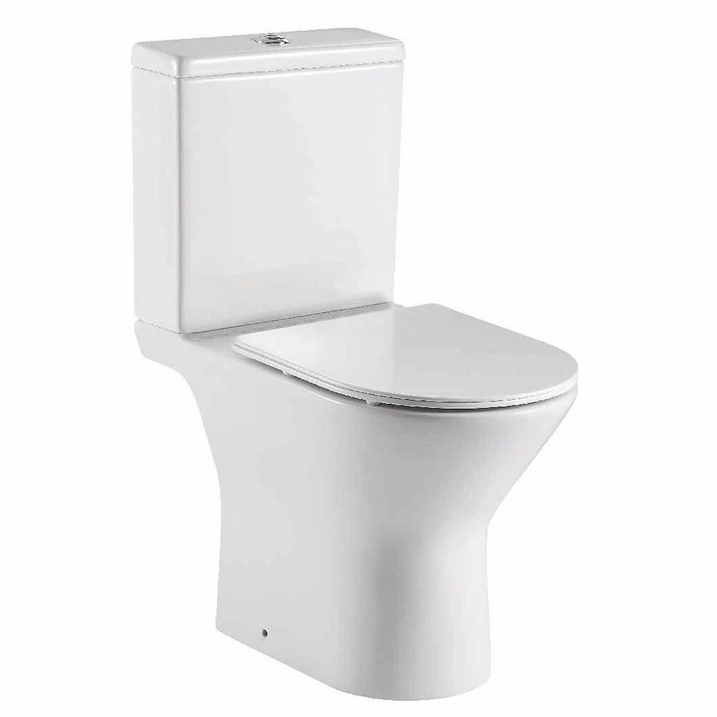 Middleton Rimless Close Coupled Pan, Cistern And Fittings And Soft Close Seat