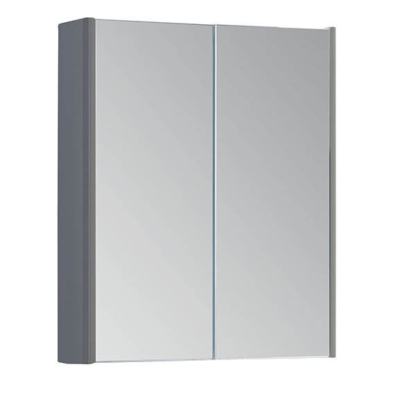 FUR297OP Kartell Options 500mm Mirror Cabinet - Basalt Grey