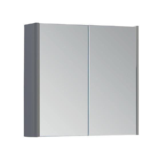 FUR301OP Kartell Options 800mm Mirror Cabinet - Basalt Grey