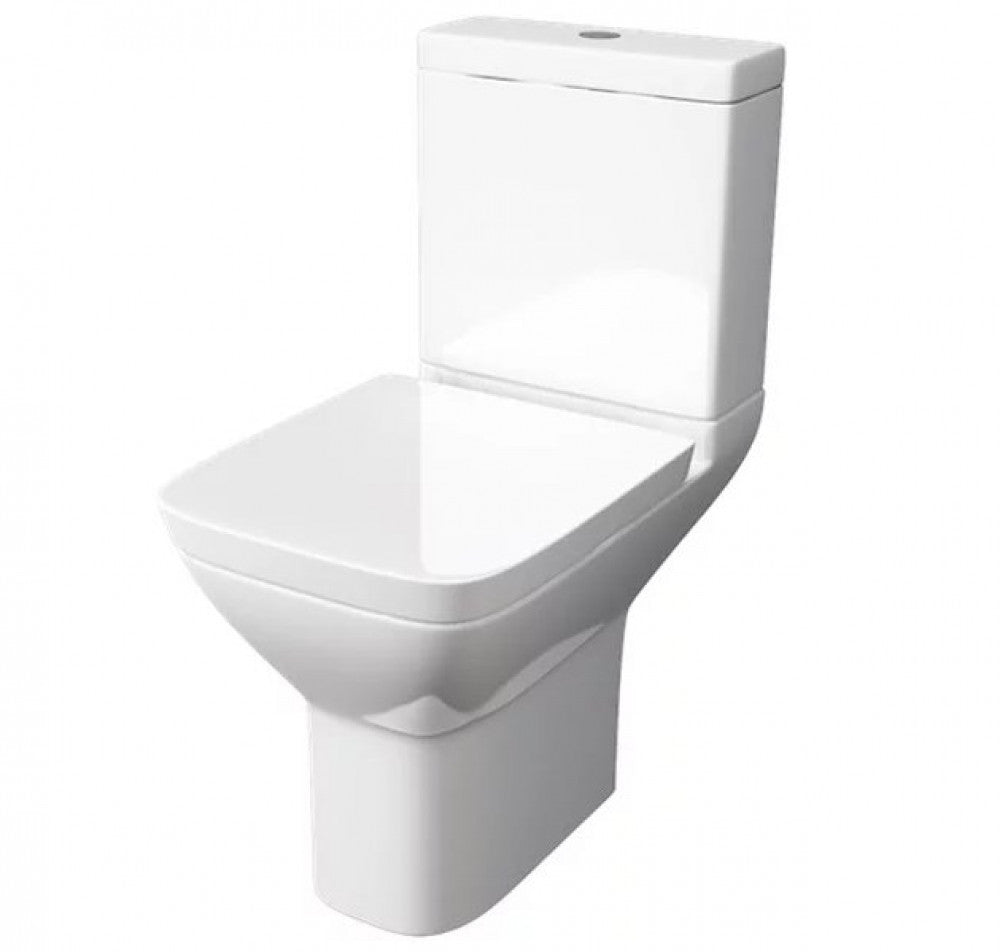 Project Square Close Coupled Toilet With Soft Close Seat