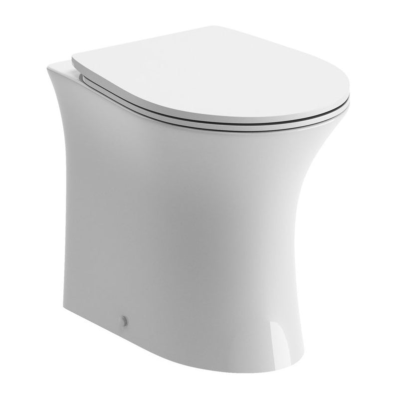Huby Rimless BTW Toilet with Slimline Soft Close Seat