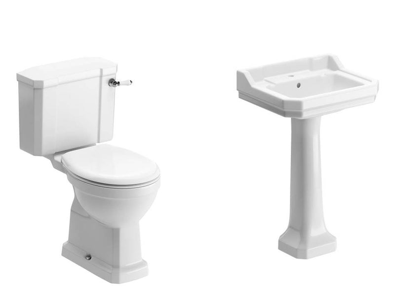 Coxwold Suite, Close Coupled Toilet, Basin and Full Pedestal